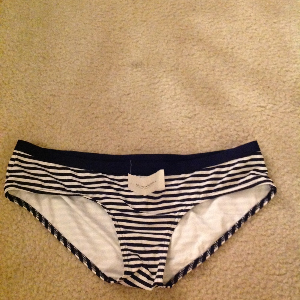 Banana Republic stripe swim bottom nwt